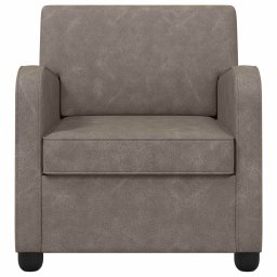 vidaXL Fauteuil Antiekgrijs Kunstleer