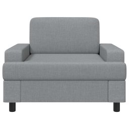 vidaXL Fauteuil Lichtgrijs Stof