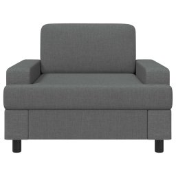 vidaXL Fauteuil Donkergrijs Stof