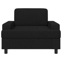 vidaXL Fauteuil Zwart Stof