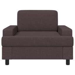 vidaXL Fauteuil Donkerbruin Stof