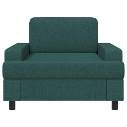 vidaXL Fauteuil Donkergroen Stof