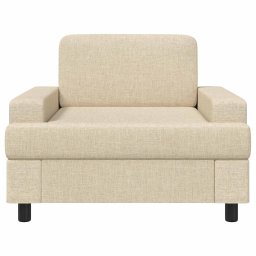 vidaXL Fauteuil Crèmekleurig Stof