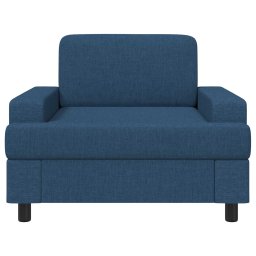 vidaXL Fauteuil Blauw Stof