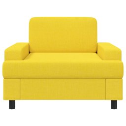 vidaXL Fauteuil Lichtgeel Stof