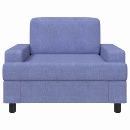 vidaXL Fauteuil Jeans Blauw Stof
