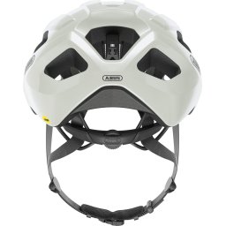 Fietshelm ABUS MACATOR MIPS pearl white L - 58-62 cm - wit - Geschikt voor gebruik op elektrische fietsen - stadsfietsen - 310 g
