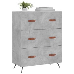 vidaXL Ladekast 69,5x34x90 cm bewerkt hout betongrijs