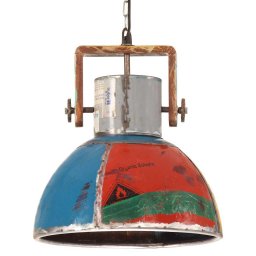 vidaXL Hanglamp industrieel rond 25 W E27 40 cm meerkleurig