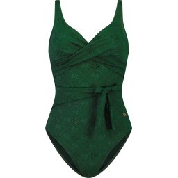 Beachlife - Maat 42 (Cupmaat B) - Green Embroidery Dames Badpak