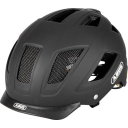 Fietshelm ABUS HYBAN 2.0 MIPS velvet black M - 52-58 cm - zwart - Geschikt voor gebruik op elektrische fietsen - stadsfietsen - 420 g