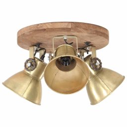 vidaXL Plafondlamp industrieel 25 W E27 42x27 cm messingkleurig