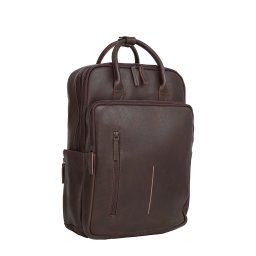 New Rebels Obsidian Milwaukee Bruin Leren Laptoprugzak 15.6 inch Premium Werktas Schooltas Business 18 Liter Echt Leer