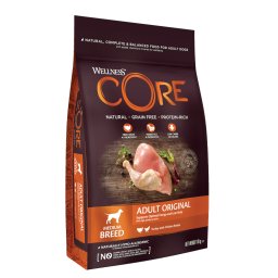 Dubbelpak: 2x10 kg Wellness Core Dog Original Kalkoen & Kip Droogvoer voor honden