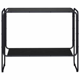 vidaXL Dressoir Zwart eiken 93.5 x 38 x 75 cm Bewerkt hout