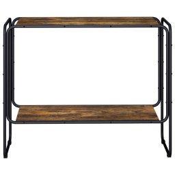 vidaXL Dressoir Gerookt eiken 93.5 x 38 x 75 cm Bewerkt hout