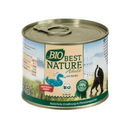 6x 200g Best Nature Cats Bio Eend en Pompoen nat kattenvoer