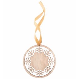 Houten Kerstboomhanger SNEEUWVLOK