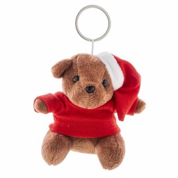 Kerst Teddybeer sleutelhanger