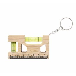 Bamboe Waterpas Sleutelhanger