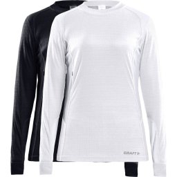 Craft - Maat M - Core 2-pack Baselayer - Thermoshirts - Zwart - Dames