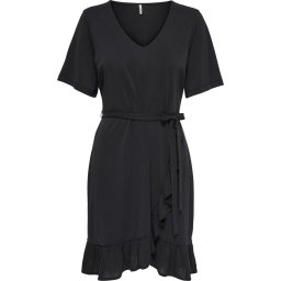 ONLY - maat L - FREE LIFE S/S V-NECK WRAPDRESS CS JRS