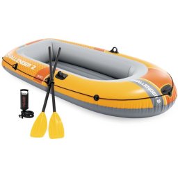 Intex Challenger 2 opblaasboot - 236 x 114 x 41 cm - Inclusief peddels en pomp