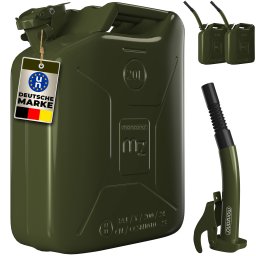Benzine Jerrycan Set van 3 Metaal 20L