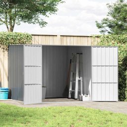vidaXL Tuinschuur 195x198x159 cm gegalvaniseerd staal grijs