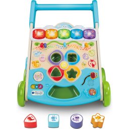 VTech Stap & Leer Loopwagen - Educatief Speelgoed - Maak Kennis met Vormen, Cijfers, Kleuren & Dieren - Speelgoed vanaf 9 maanden