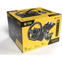 Tracer Gaming Stuurwiel - 6 in 1 Stuur - Pedalen en Versnellingspook - PC/PS4/PS3/Xbox One/Switch