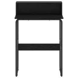 vidaXL Bureau met opbergruimte Zwart eiken 60 x 50 x 91 cm
