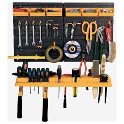 vidaXL Gereedschapswand 26 gereedschapshouders 646x385 mm polypropeen