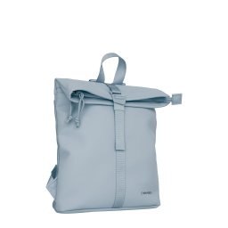 New Rebels Branson Los Angeles Rolltop Backpack Mini 7L Waterafstotende Rugzak PU Lichtblauw