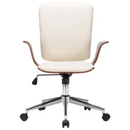 vidaXL Draaibureau Stoelen met Hoofsteun 4 st Kunstleer
