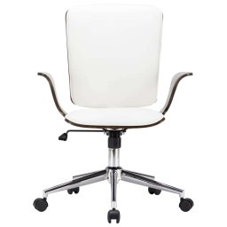 vidaXL Draait Bureaustoelen 2 st Kunstleer 69 x 61 x 104 cm