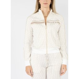 Guess Maat S Brianna Zip Jacket Dames Vest - Beige