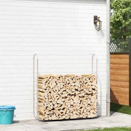 vidaXL Haardhoutrek 150x25x150 cm gegalvaniseerd staal