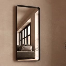 Spiegel met zwarte lijst 200 cm 80x200cm Kare Design Ombra Soft