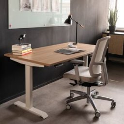 LUMZ Verstelbaar bureau wit