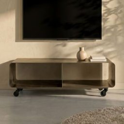Tv-meubel op wielen brons 90x42x30cm Kare Design Lounge M