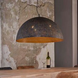 LUMZ Grote hanglamp rond industrieel