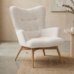 Oorfauteuil retro design naturel Kare Design Vicky