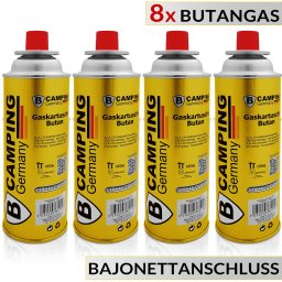 Butaangaspatronen set van 8