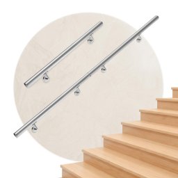 Trapleuning RVS 4,2x300cm , 3 delig