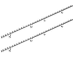 Trapleuning RVS 4,2x400cm , 4 delig
