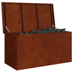 vidaXL Tuinkussenopbergdoos Gegalvaniseerd staal 100 x 50,5 x 50 cm