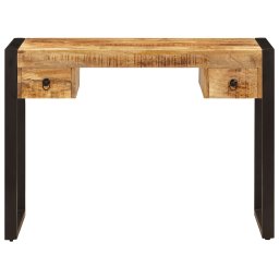 vidaXL Bureau met 2 lades 110x50x77 cm massief mangohout