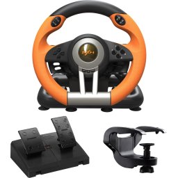 PXN - V3 Pro - Race Stuur met Pedalen & Flippers - Game Stuur - Geschikt voor PS4 - Xbox One - PC - Xbox Series X|S - PS3 - Nintendo Switch - OR