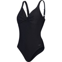 Speedo Maat 40 Shaping Cross Knot 1 Piece Dames Sportbadpak - Zwart